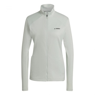 Adidas Womens Sweatshirt (Long Sleeve) W Mt Full Z Fle, Linen Green, HH9041, M
