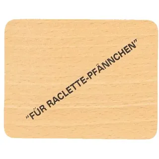 HOFMEISTER® Untersetzer für Raclette-Pfännchen aus Holz, 10 cm, schont Raclette-Pfännchen & Tische vor Öl & Kratzern, hitzebeständiges Raclette Brett, EU Produktion, heimische Buche