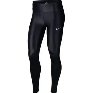 NIKE Lifestyle - Textilien - Hosen lang Fast Leggings Damen, Größe L in Schwarz BLACK/REFLECTIVE SILV