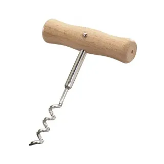 Westmark Korkenzieher Wendel mit Seele 10,4 cm Holz/Stahl Hellbraun/Silber