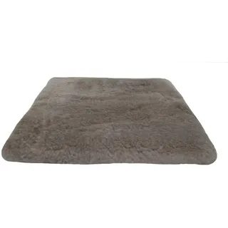 Reissner Lammfelle Sitzkissen Echtes Merino Lammfell mit Schaumstoffeinlage grau