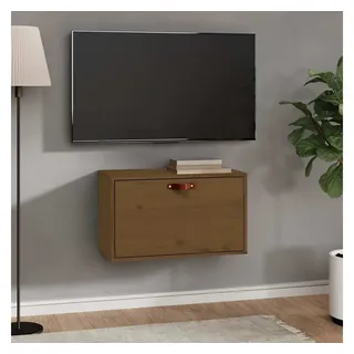 vidaXL Wandschrank Honigbraun 60x30x35 cm Massivholz Kiefer