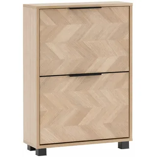 Schildmeyer Piazza 59,8 x 85,7 x 19,5 cm Eiche hell / schwarz matt