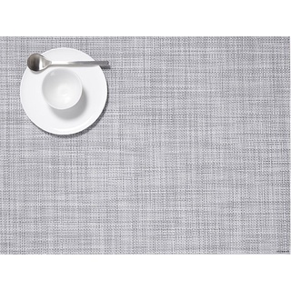 Platzset, Chilewich Mini Basketweave Tischset, nebel, 36 x, Chilewich, (Packung) grau