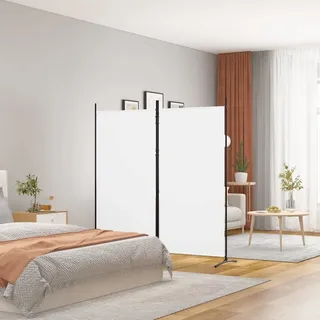 HOMIUSE 175x180 cm Raumteiler Paravent Trennwand Balkon Sichtschutz Raumteiler Innen Paravan Room Divider Paravent Outdoor Garten ZubehöR Terrassen-SichtschutzWeiß