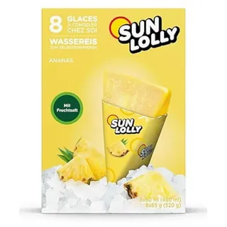 Sun Lolly Wassereis Ananas 8er