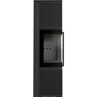 Kratki TORA/M 8 kW Ø 150 Quarzsinter Schwarz / Brennraum Schwarz