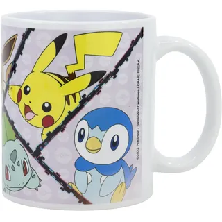 Tasse aus Keramik, Sublimation, 325 ml, in Geschenkbox, Pokemon verschiedene Charaktere Design 2