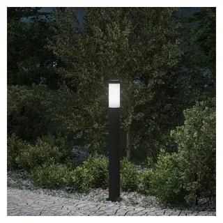 vidaXL Pollerleuchte Edelstahl 80 cm IP44 inkl. Bewegungsmelder schwarz