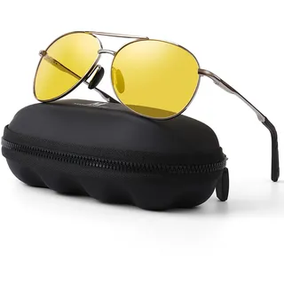 MXNXEU Sonnenbrille Herren Polarisiert Unisex Pilotenbrille | Fahrerbrille,Herren/Damen Leicht Metallrahmen Retro Fliegerbrille,Fahren,Angeln,Golfen,UV400-Schutz, Sportarten Sonnenbrille