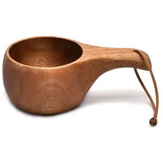 210 ml Outdoor Holzbecher Kuksa Camping Tasse Kaffee Milch Tassen Akazienholz Trinkgeschirr Bushcrafts Artefakt Küche