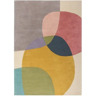 KADIMA DESIGN AIRE Wollteppich 120 x 170 cm Mehrfarbig
