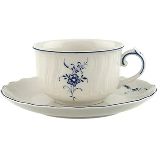Villeroy & Boch Teetasse mit Untertasse 0,15 l Blau/Weiß