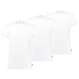 Levi's® T-Shirt Herren T-Shirts, 3er Pack - Rundhals, Kurzarm weiß S
