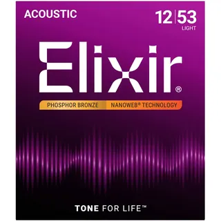 ELIXIR 16052 Phosphor Bronze Nanoweb Light