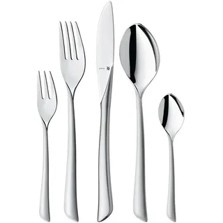 WMF Virginia Besteck Set 12 Personen, Essbesteck 60 teilig, Hohlheftmesser, Cromargan Protect poliert, kratzbeständig, spülmaschinenfest