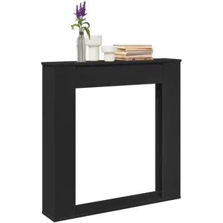 vidaXL Kaminumrandung 100 x 20 x 100 cm Schwarz