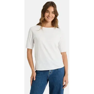 Lieblingsstück Rundhalsshirt CandiceEP mit Statement-Stickerei und im Batik-Look weiß XS (34)