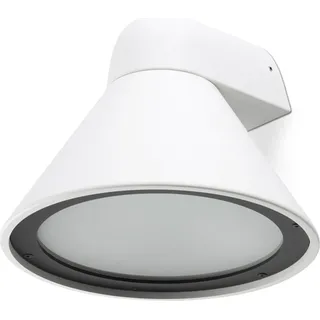 FARO Außenwandleuchte Aluminium, Glas, Metall IP65 E27 weiß