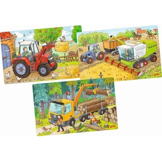 Goki 57380 - Puzzles Fahrzeuge