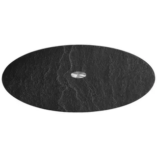 LEONARDO platte 32 5 cm, schwarz Schieferoptic Turn