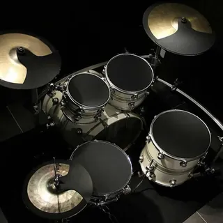14 x Schlagzeugdämpfer, Gummischaum-Schalldämpfer, Schlagzeug-Übungspad, Bassdrums, leiser Klang aus/leise, geräuschloses Übungsstumm-Pad