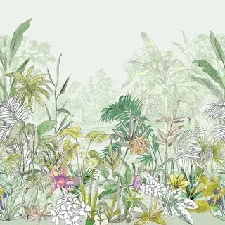 KOMAR Vliestapete - Hortus - Größe: 250 x 250 cm Fsc, Tapeten Wandverkleidungen, Vliestapeten