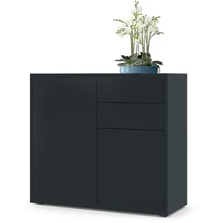 Vladon Ben V1 79 x 74 x 36 cm Schwarz matt