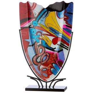 GILDE Dekovase GILDE Vase Street Art - bunt - H. 58cm x B. 35cm bunt