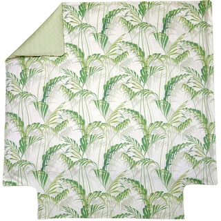 Blanc des Vosges Palm House Bettbezug, 200 x 200 cm, Satin, 100 % Baumwolle
