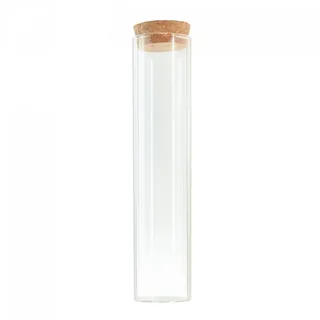 Florists Products Tischvase Glas Reagenzglas Vase Deko mit Korken Tischdeko Hochzeit Ø4cm, 6 Stück