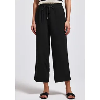 STREET ONE Stoffhose High Waist Schwarz 36