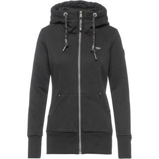 Ragwear Neska Sweatjacke Damen in black, Größe M - schwarz