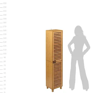 5five simply smart Badregal Sicela Bambus natur für Handtücher und Hygieneartikel - Braun