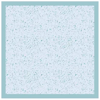 Bilderdepot24 Teppich Vinyl Wohnzimmer Schlafzimmer Flur Küche Muster Terrazzo, quadratisch - blau glatt, nass wischbar (Küche, Tierhaare) - Saugroboter & Bodenheizung geeignet blau 160 cm x 160 cm