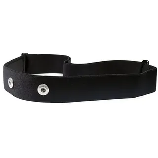 Herzfrequenzmesser Soft Brustgurte, schwarze Farbe. Größe S - XL Kompatibel mit: Garmin HRM Dual, Wahoo TICKR, Polar H7, CARDIOSPORT - Einheitsgröße