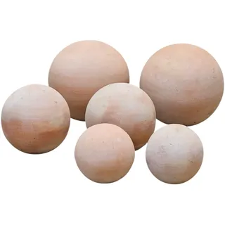 Teramico Massive Terracotta Gartenkugeln (XXL 6er Set)