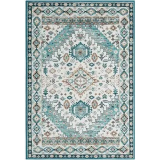 GarveeMore Orientteppich, rechteckig,Höhe:7mm,1400GSM,Weich,Pflegeleicht,maschinenwaschbar grün 240 cm x 340 cm