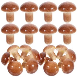 LABRIMP 20 Stück Künstliche Pilz Requisiten aus Robustem Kunststoff Realistische Foto Deko für Studio Dekorative Pilzmodelle für Zuhause und Kindergarten