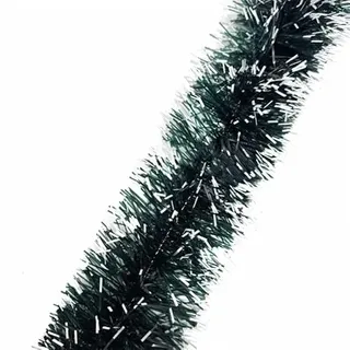 Hrlace Weihnachtsgirlande Weihanachtskranz Tannengirlande Dekogirlande Tür Kugelkranz Weihnachtsdeko Künstlich Dekogirlande für Kamin Treppe Garten Hof Xmas Baum Deko, Dunkelgrün 11cm x 1m 2 Stück