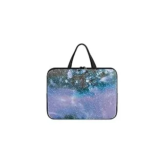 Surwin Laptop Hülle Tasche,Sternenhimmel Muster Laptop Hüllen Wasserdicht Stoßfest Laptoptasche mit Griff und Reißverschluss Laptophülle Rundumschutz Notebook Sleeve (10 Zoll,Sternenklarer Himmel)