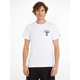 Tommy Jeans T-Shirt TJM REG CURVED LETTERMAN TEE weiß L