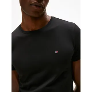 Tommy Hilfiger Core Stretch Slim Fit C Kurzarm-T-Shirt Black XL
