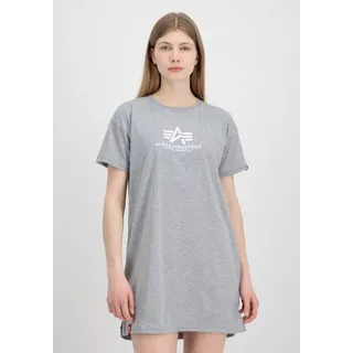 Alpha Industries Shirtkleid ALPHA INDUSTRIES Women - T-Shirts Basic T Long Wmn grau M