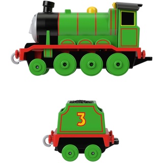 Thomas und seine Freunde Der Zug Thomas Henry Lokomotive aus Metall, die cast, Schubzug mit Güterwagen, Spielzeug für Kinder, 3 Jahre, HMC43