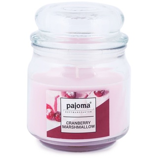 pajoma® Duftkerze im Bonbonglas 248 g, Cranberry Marshmallow | Sweet Edition - Premium Kerze zum verschließen, Brennzeit ca. 55 Stunden