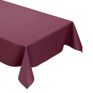 KEVKUS Wachstuch Tischdecke Meterware unifarben weinrot Bordeaux rot Uni 209 Größe wählbar in eckig rund oval (Rand: Schnittkante (ohne Einfassung), 70 x 240 cm eckig Biertisch L)