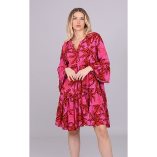 YC Fashion & Style Tunikakleid "Charmante Blütenpracht Tunika – Eleganz trifft auf Komfort" Alloverdruck, Boho, Hippie rosa L
