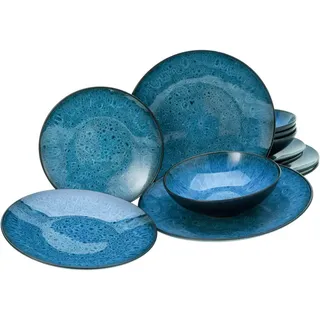 CreaTable Capri Tafelservice 12-tlg. blau