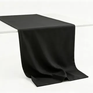 Tischläufer 40x180 Cm Anthrazit Wasserdicht - Stoff Mit Leinen-effekt Fleckenresistent - Pflegeleicht Skandinavischer Stil